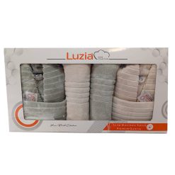 ست حوله تنپوش دونفره عروس و داماد لوزیا