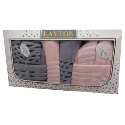 ست حوله تنپوش دونفره عروس و داماد لایتون